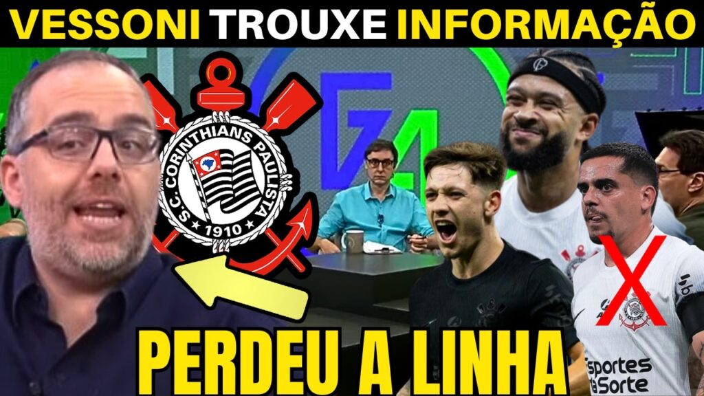 VESSONI TROUXE AS ÚLTIMAS INFORMAÇÕES DO CORINTHIANS DESTA SEGUNDA FEIRA.