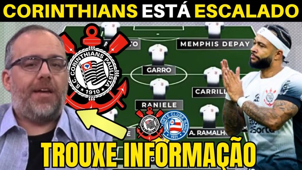 CORINTHIANS ESTÁ ESCALADO! VESSONI TROUXE AS INFORMAÇÕES DO TIMÃO.