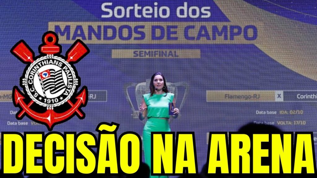 CORINTHIANS VAI DECIDIR A SEMI DA COPA DO BRASIL NA NEO QUÍMICA ARENA.