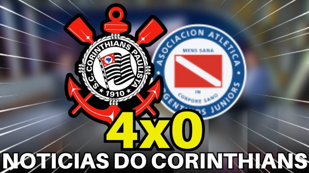 CORINTHIANS AMASSA O ARGENTINOS JUNIORS PELA SUL-AMERICANA.