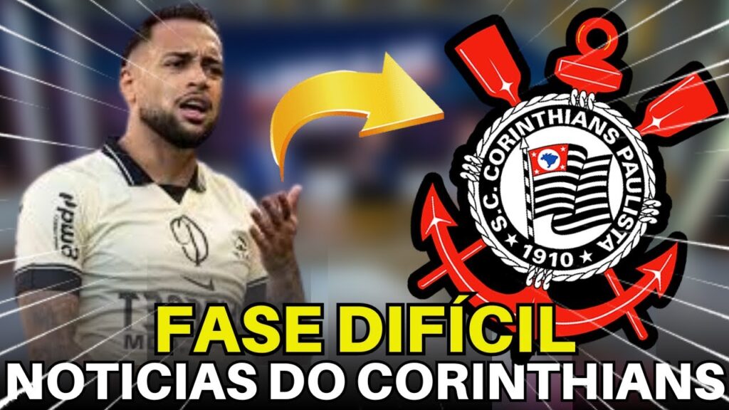 VOLANTE DO CORINTHIANS PASSOU POR CIRURGIA NA ÚLTIMA QUARTA FEIRA.